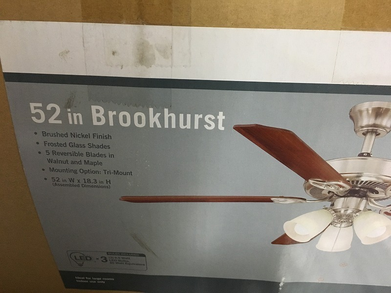 ■新品訳あり大特価!52インチシーリングファン Brookhurst 型番549510 LED /天井ファン/空気循環【I0408R11】_画像8