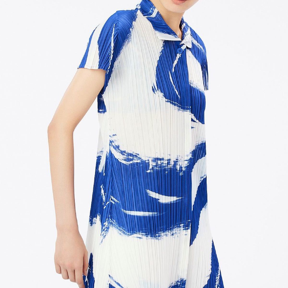 PLEATS PLEASE ISSEY MIYAKE SKY CIRCLING プリントワンピース 新品未