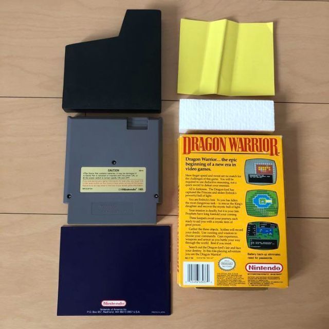 NES版 ドラゴンクエスト 箱 説明書付き DRAGON WARRIOR 可動 | credito