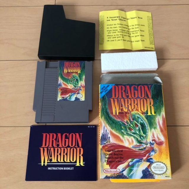 NES版 ドラゴンクエスト 箱 説明書付き DRAGON WARRIOR 可動 www.esole.eu