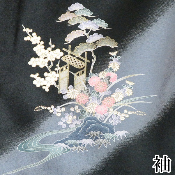 新企画の-ヤフオク! - きもの北條 特選 童子の•図 汕頭刺繍 スワトウ