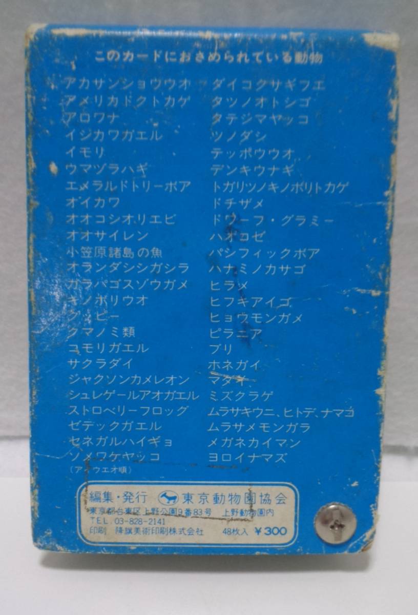 ★レトロ☆CARD★珍品「[送料370円] 上野動物園水族館 水族館カード 11.5×8cm 東京動物園協会 降旗美術印刷株式会社」当時物 現状渡し_画像3