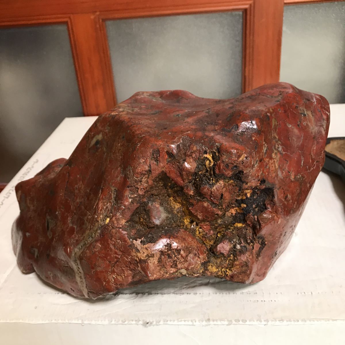 佐渡 赤石 赤玉石 随分前に買ったものと思います何十年 佐渡 赤石 赤玉石 随分前に買ったものと思います何十年
