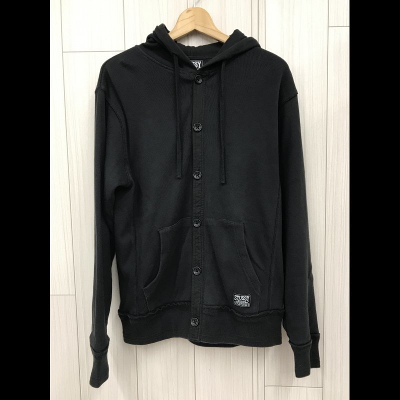 ｓｔｕｓｓｙ ステューシー コットン ＣＡ ２８６２９ パーカー ボタン式 ? ブラック ＢＬＡＣＫ ＲＮ９４９７４ 洋品紳士服/208