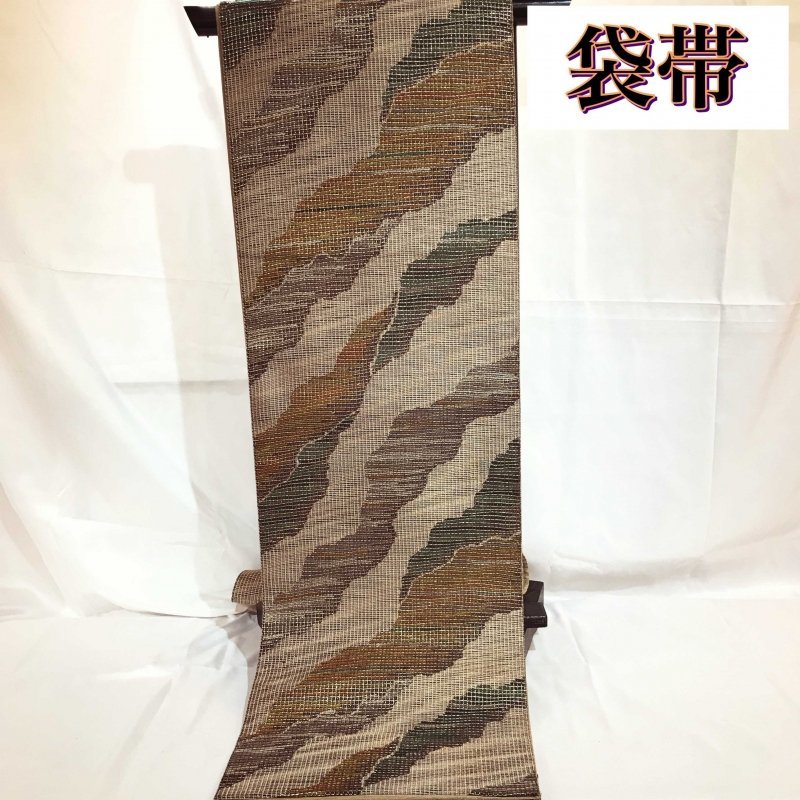 再入荷 和装 バック 和柄 帯 黒 茶 ベージュ 着物