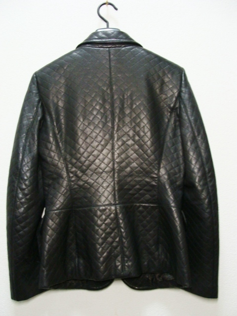 Salvatore Ferragamo Salvatore Ferragamo * quilting leather leather 1.. tailored jacket blouson 