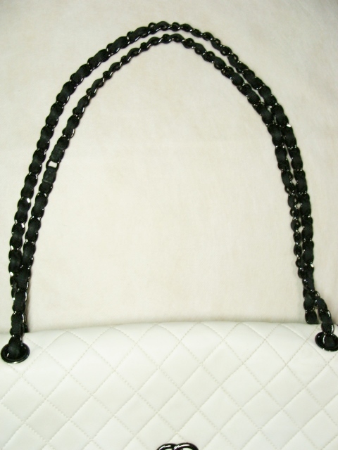 CHANEL シャネル ジャージー レザー 革 バイカラー マトラッセ W CHANEL シャネル ジャージー レザー 革 バイカラー マトラッセ W