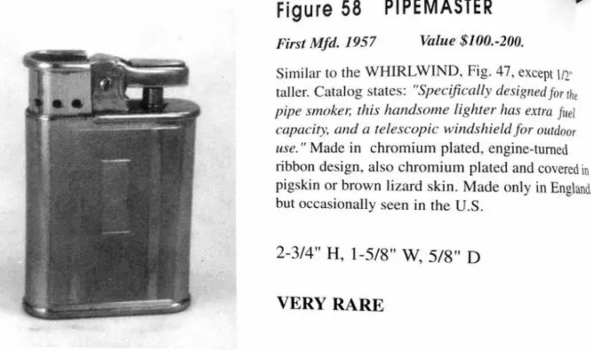 希少 1957年製 RONSON “PIPEMASTER” WHIRLWIND ヴィンテージ オイル