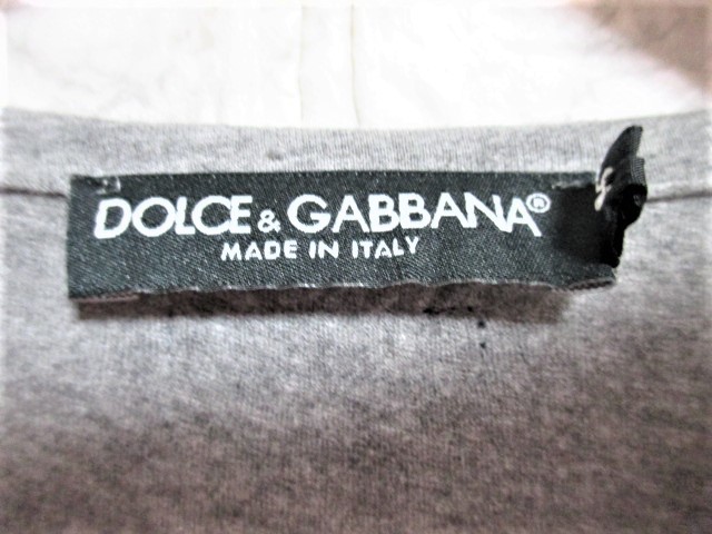 ☆DOLCE&GABBANA ドルチェアンドガッバーナ ドルガバ プリント ロゴ Tシャツ 半袖/メンズ/46