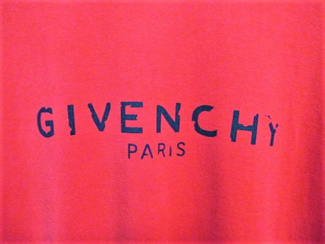 ☆GIVENCHY ジバンシィ ジバンシー ロゴ プリント Tシャツ 半袖/メンズ/S☆レッド_画像6