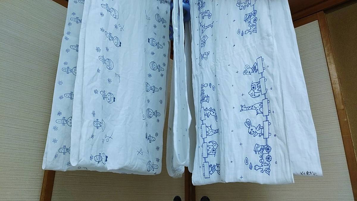 レトロ柄 平織りおしめ 中古品 3種類 10枚　布おむつ 　昭和レトロ_画像3