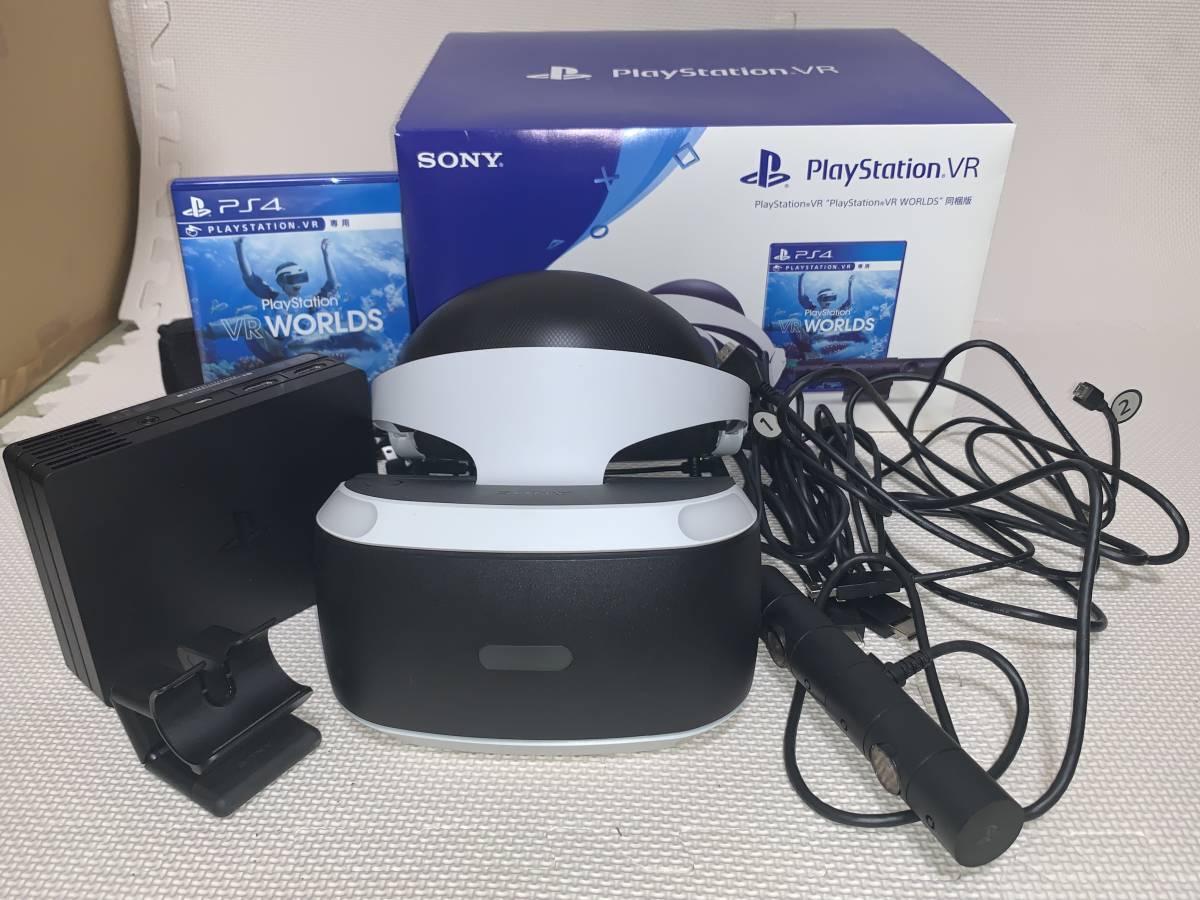 PSVR(中古)一式◆VR-WORLDS同梱版◆CUHJ-16006