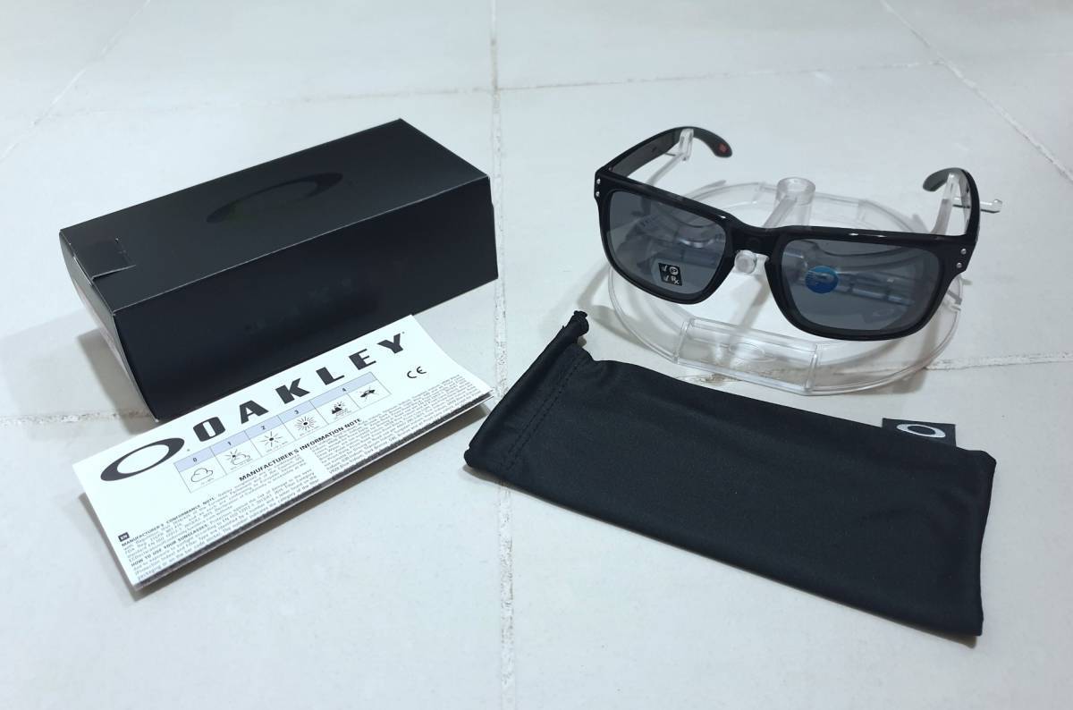 新品 偏光レンズ OAKLEY HOLBROOK オークリー ホルブルック GREY POLARIZED グレー ポラライズド POLISHED BLACK サングラス OO9102-02_画像6