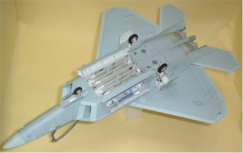 F-22 ラプターのペーパークラフト PDFダウンロード版 044_完成サンプル画像