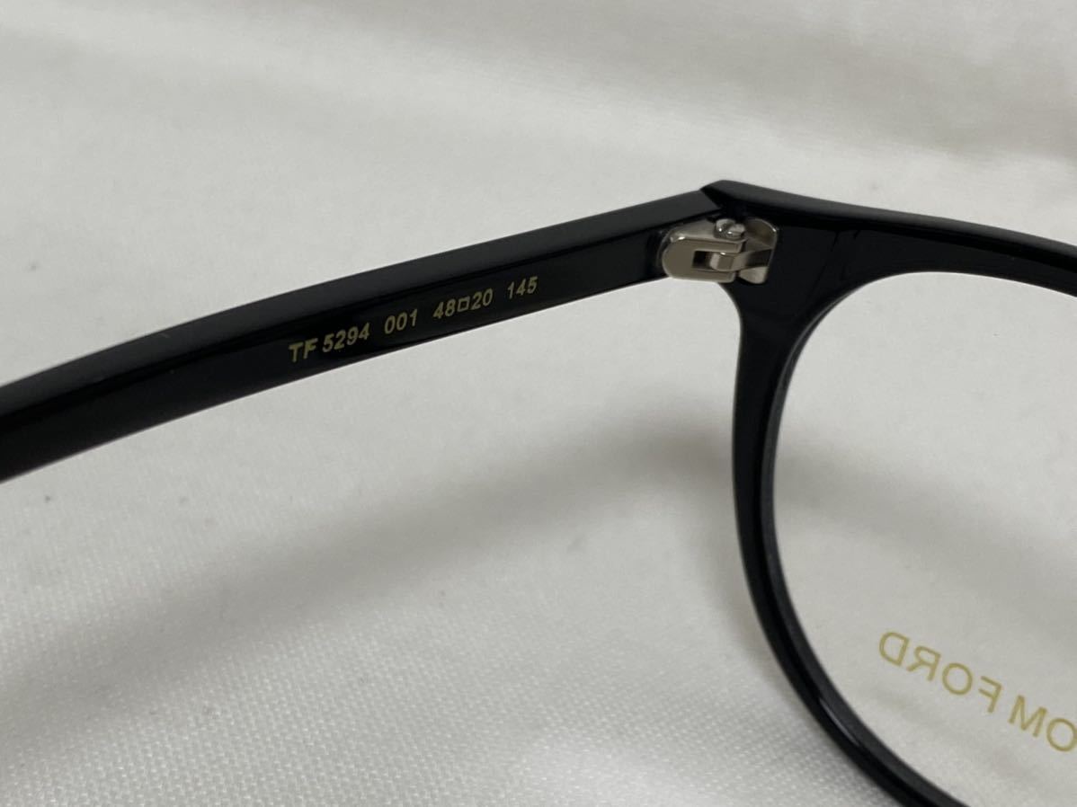 トムフォード メガネフレーム TOMFORD TF5294 001 美品 伊達眼鏡 
