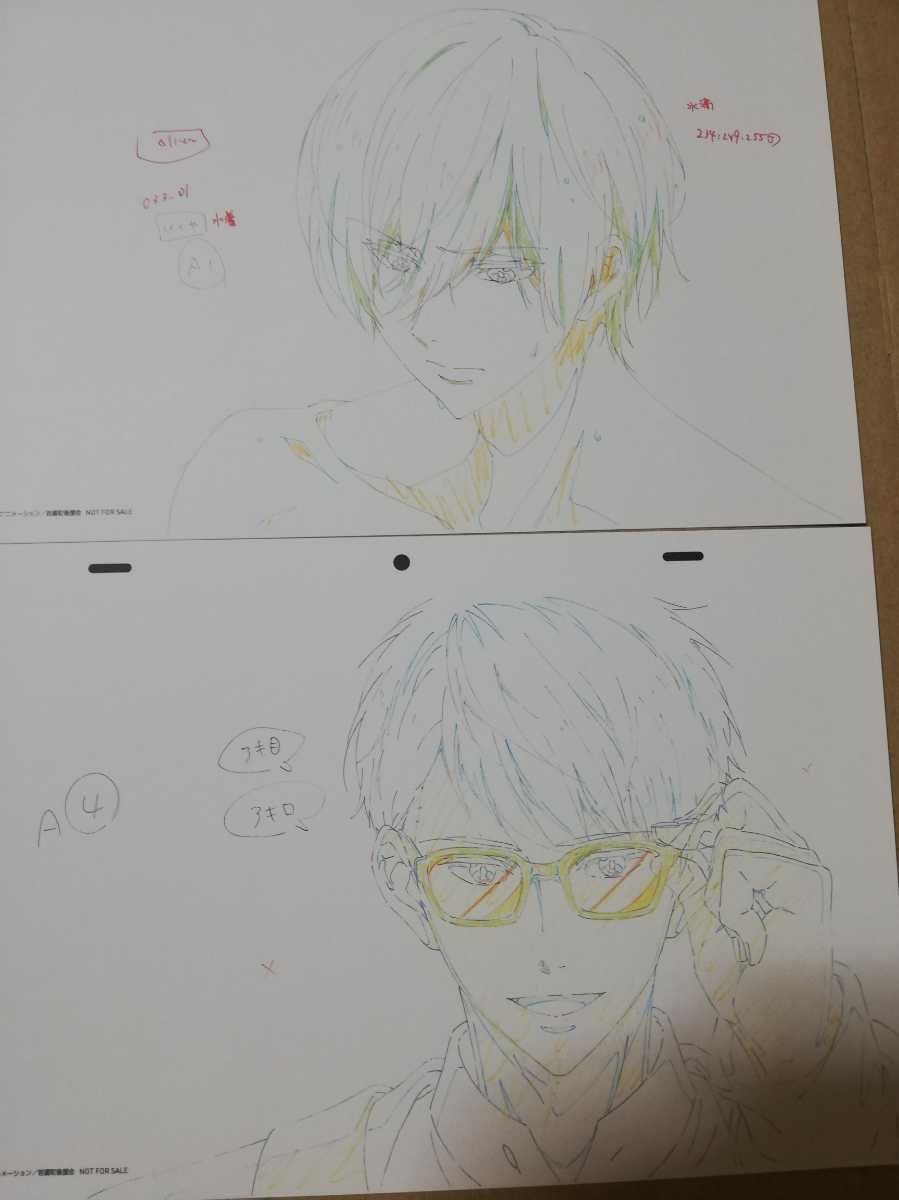 非売品　Free!　フリー　Dive to the Future　京アニショップ　購入 特典　ミニ 複製原画 + クリアケース セット_画像6