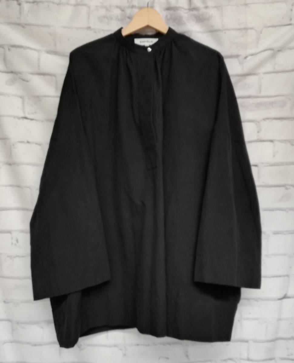 ENFOLD エンフォルド Washed Co HUGE チュニック ブラウス サイズ38