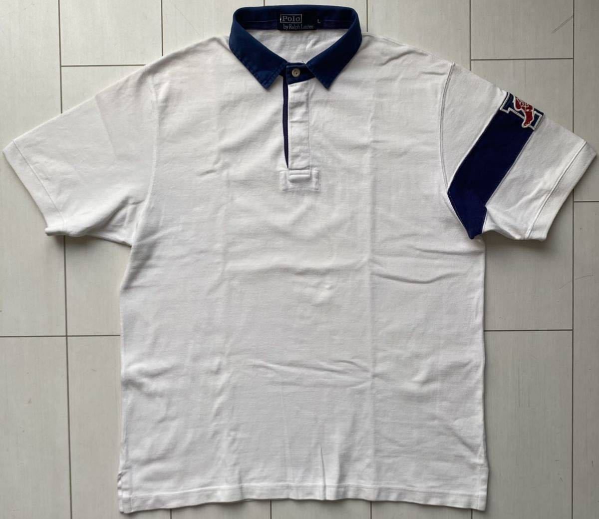 送料無料 美品 希少 90s vintage ビンテージ POLO ラルフローレン P