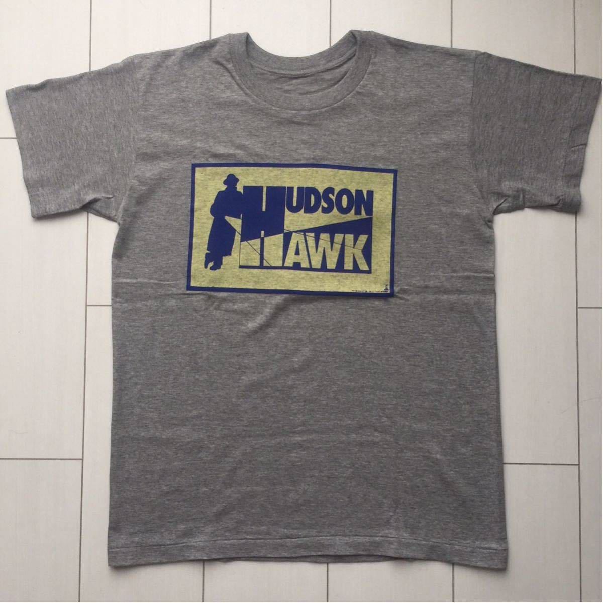 送料無料 90s 1991 vintage ビンテージ HUDSON HAWK ハドソン ホーク movie ムービー 映画 FC GAME ファミコン Tシャツ ブルース ウィルス_画像1