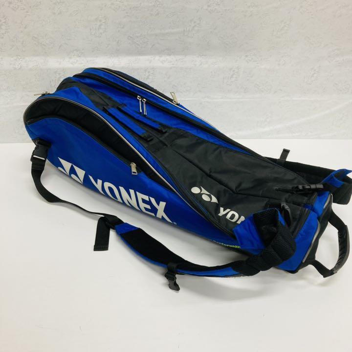 YONEX ヨネックス　テニス用バッグ　リュック　6本収納可能　ブルー　ラケットバッグ　テニス　テニス用　青　黄色　ラケット　スポーツ
