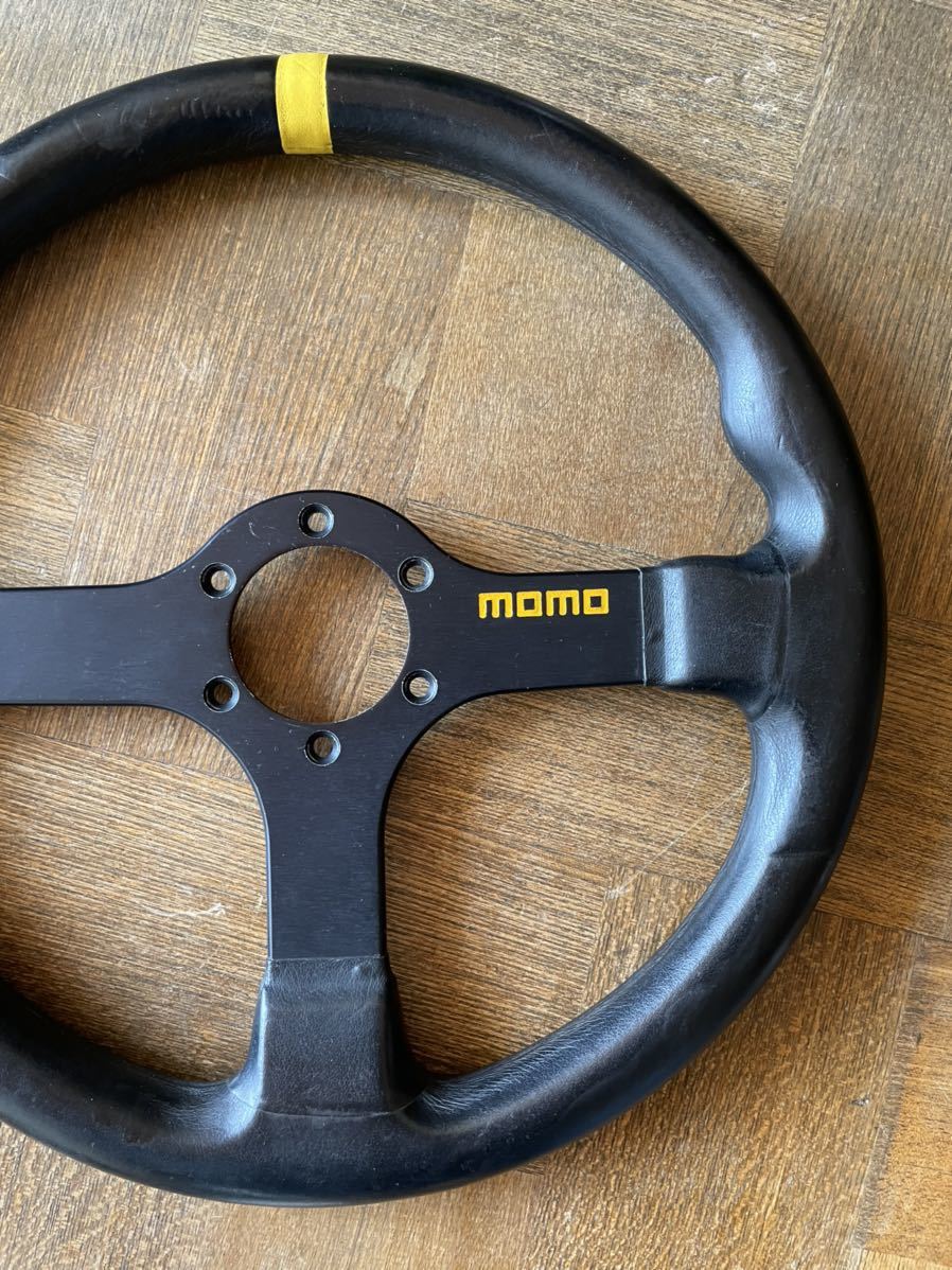 MOMO ステアリング 希少 キャバリーノレーシング フラットスポーク