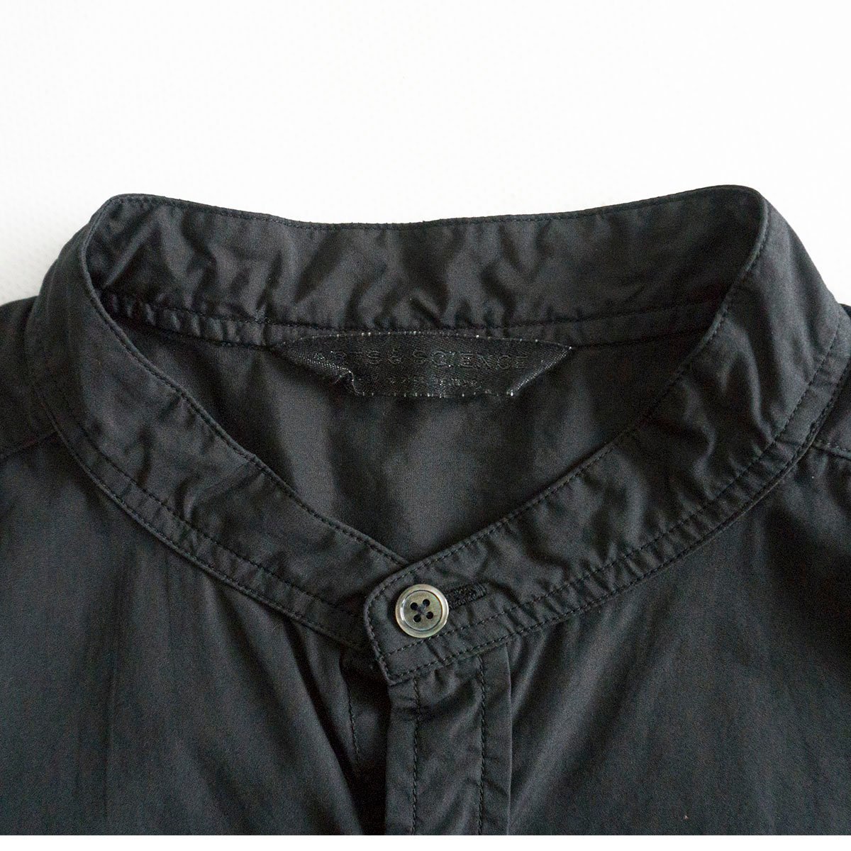 20SS】 ARTS&SCIENCE 【No collar standard shirt】 ノーカラー シャツ