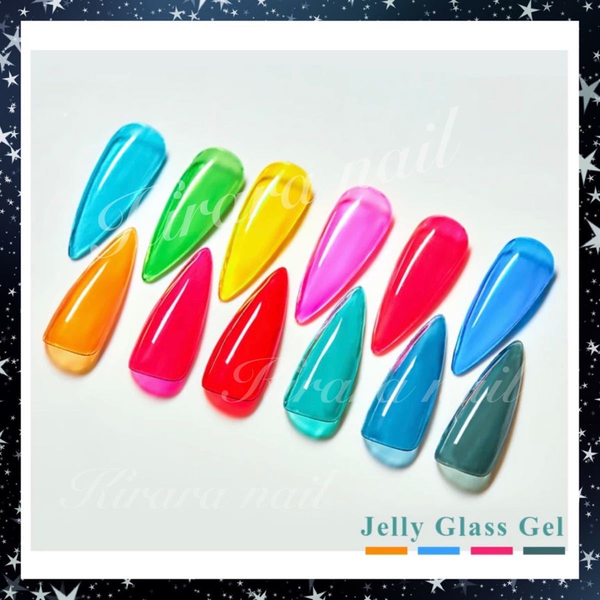 【12pcs】RBAN NAIL＊半透明 ガラス シアーカラー ジェル＊CO01-CO12