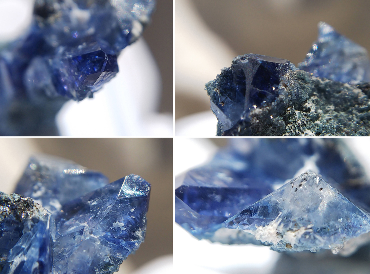ベニトアイト ベニト石 結晶 原石 標本 約16ct USA・ベニトアイト