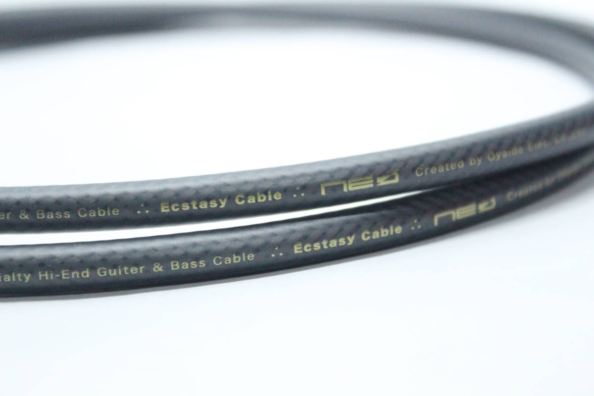 OYAIDE Ecstasy Cable × NEUTRIK ゴールドメッキ 【7m S-L 】ギター ベース シールドケーブル