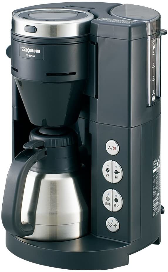 象印 全自動コーヒーメーカー ステンレス魔法瓶サーバー1~4杯用 EC-NA40-BA(品)