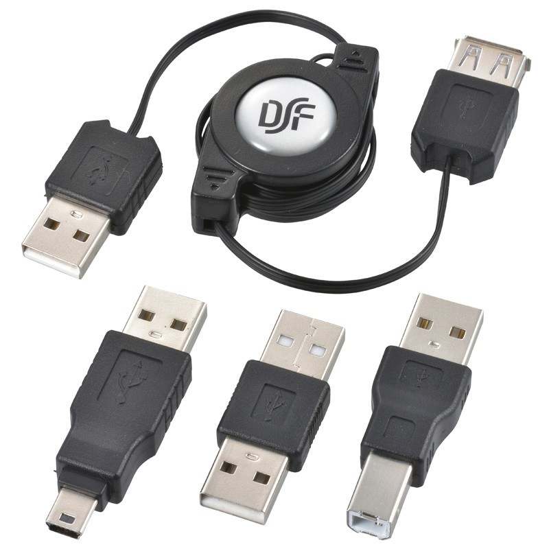 USB cable conversion connector set USB Mini B/TypeA/TypeB adaptor go in 80cmlPC-NUST-K 01-3357 ohm electro- machine 