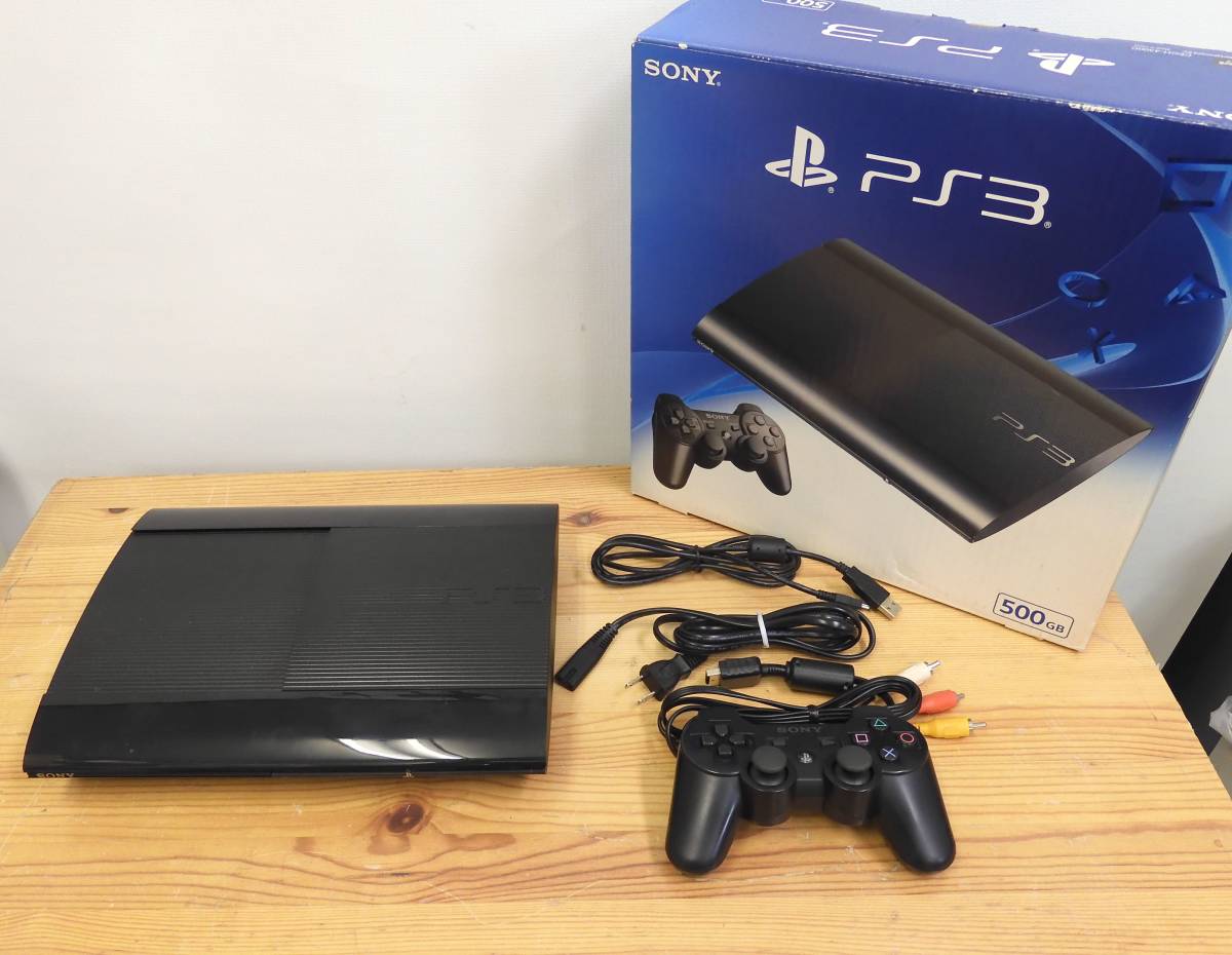 1円~/T-23/CECH-4300C PlayStation 3 500GB チャコール・ブラック