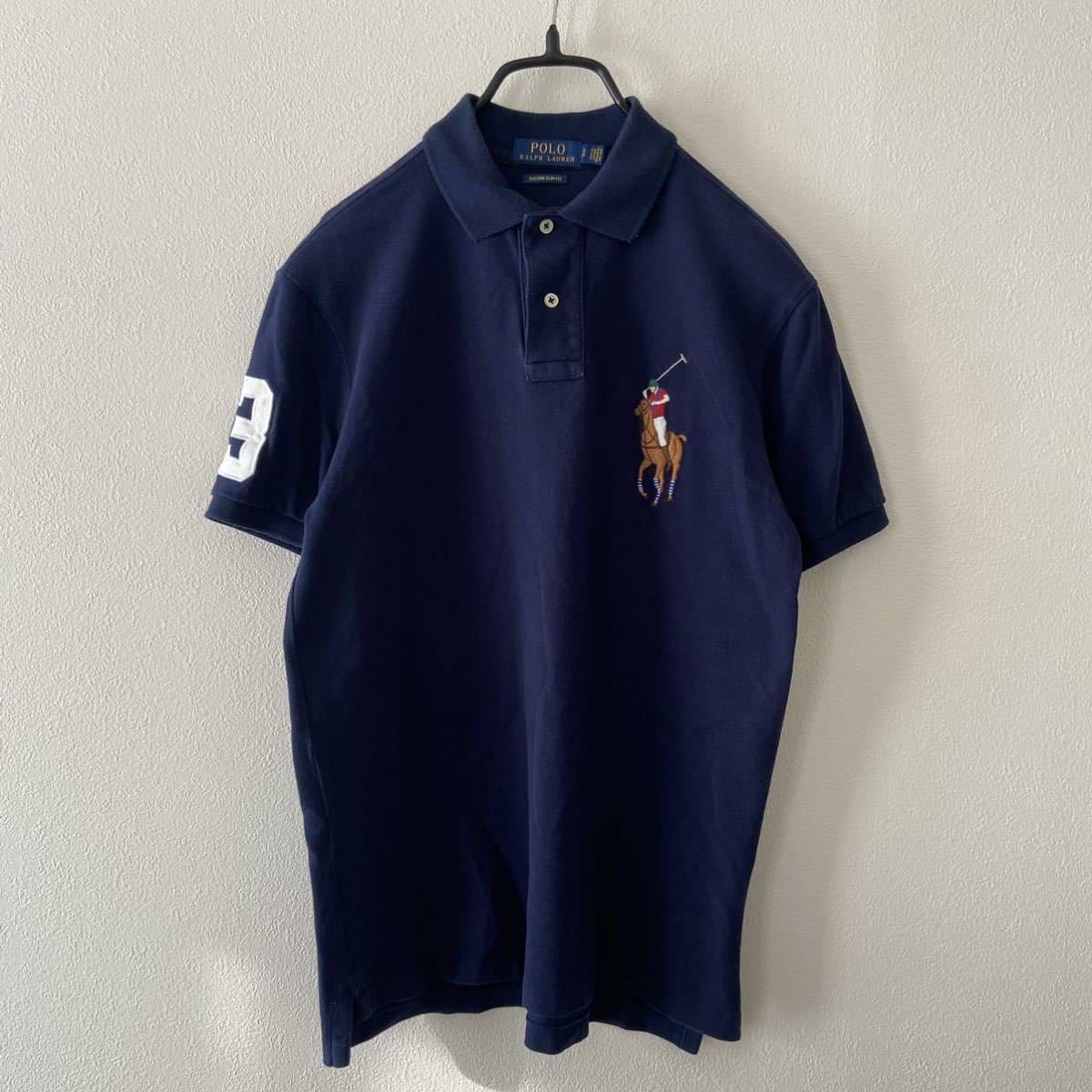 良品 POLO RALPH LAUREN ビッグポニー刺繍 ナンバリング 鹿の子