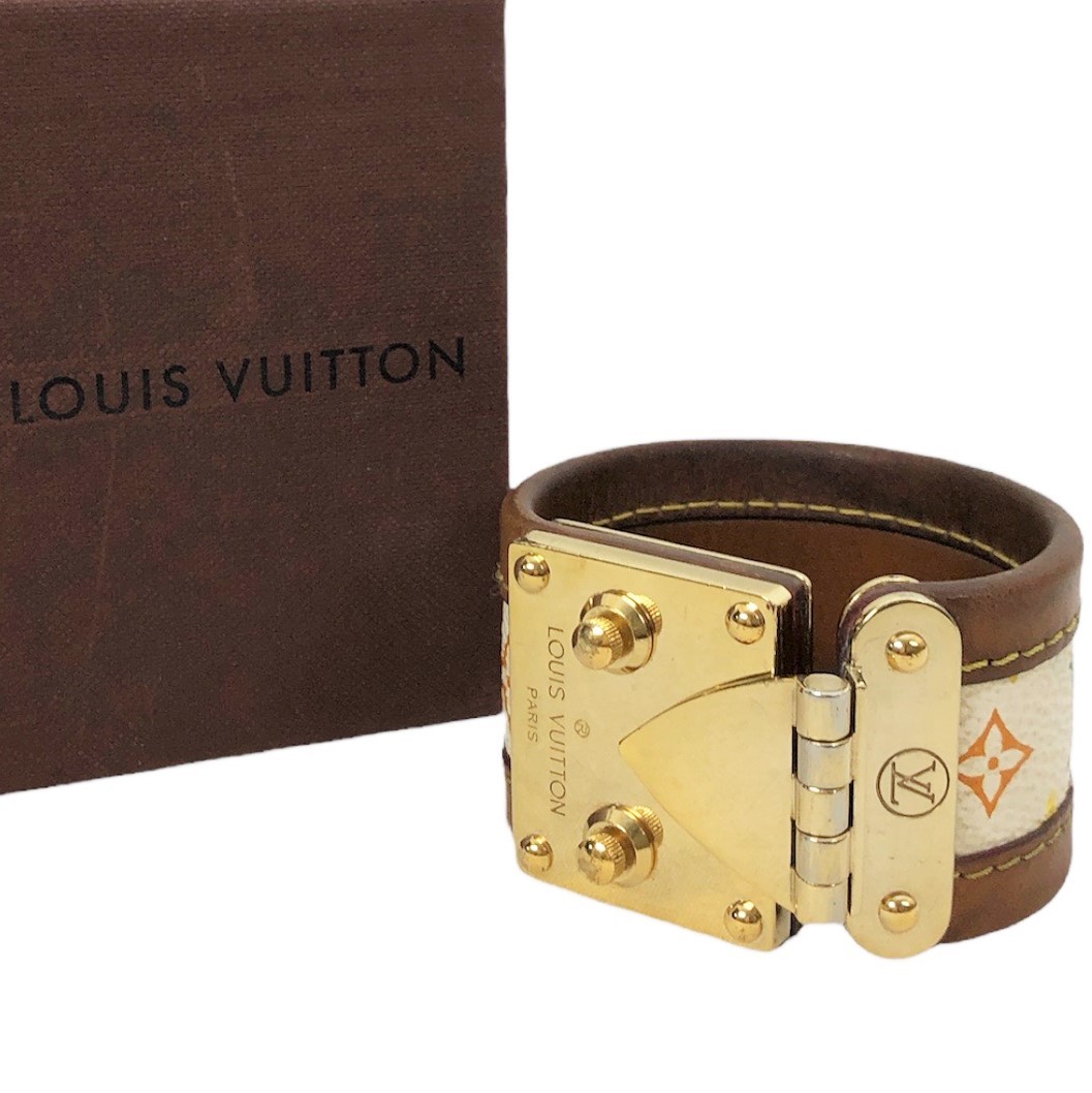 Louis Vuitton M0996A Monogram Pearls Bracelet , White, One Size