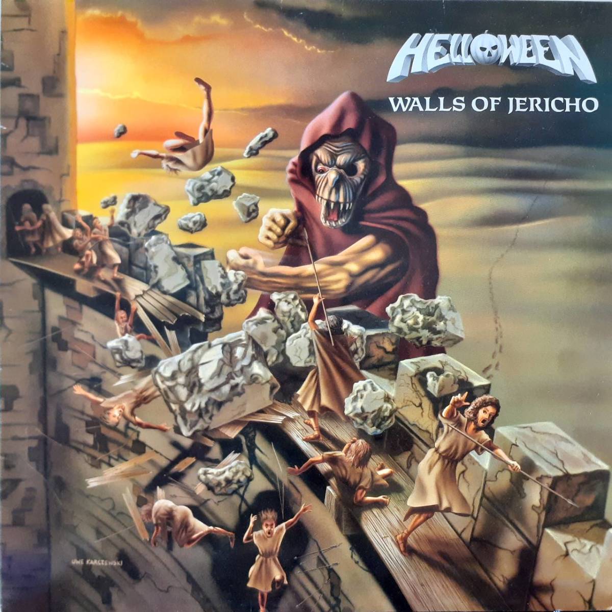 西ドイツNOISEオリジLP！Helloween / Walls Of Jericho 1985年 N 0032 初のフルアルバム！ジャーマン・メタル名盤！Kai Hansen Gamma Ray_画像1