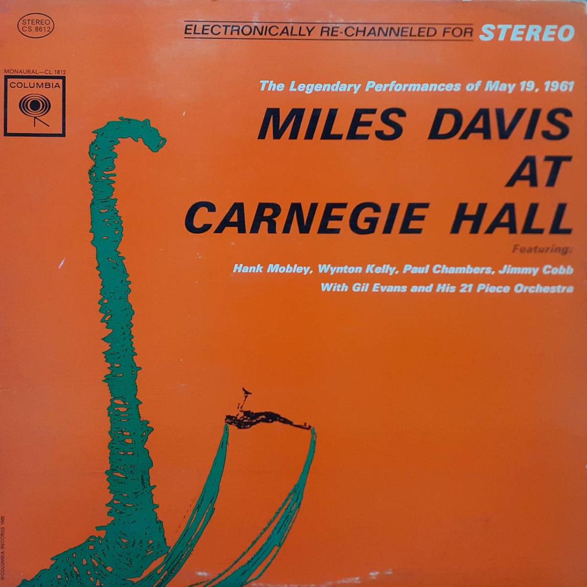 米COLUMBIAオリジLP!6EYEラベルSTEREO!Miles Davis / At Carnegie Hall 62年 CS8612 Gil Evans,Hank Mobley,Wynton Kelly,Paul Chambers