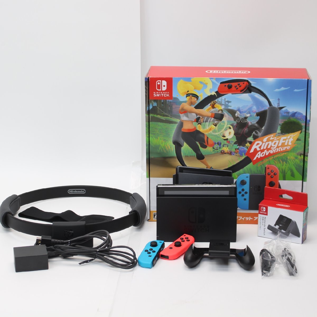 271)【ソフト無し/美品】Nintendo Switch 本体 ネオンブルー レッド