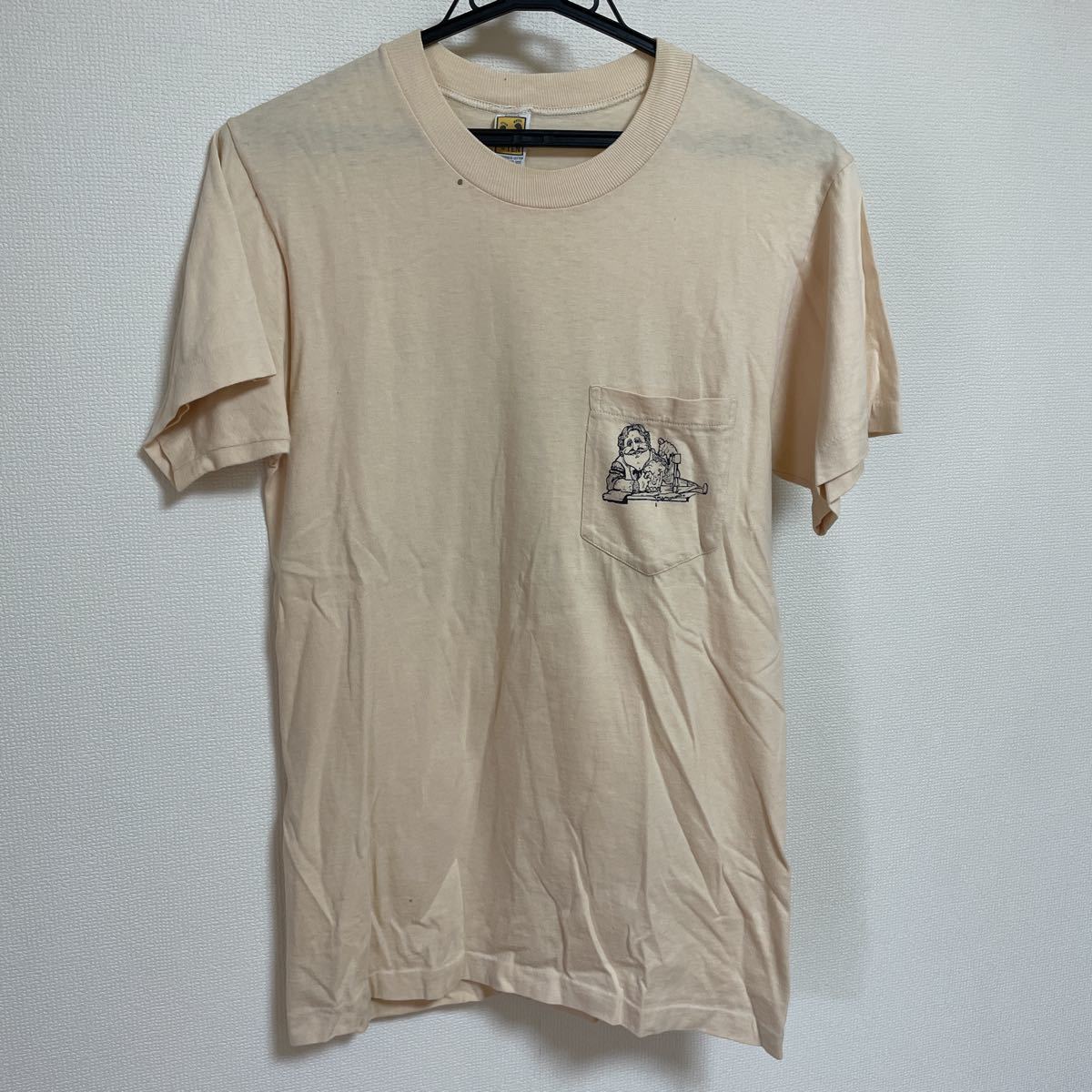70s ヴィンテージ HANG TEN オールドサーフ ポケット付きTシャツ 70s ヴィンテージ HANG TEN オールドサーフ ポケット付きTシャツ