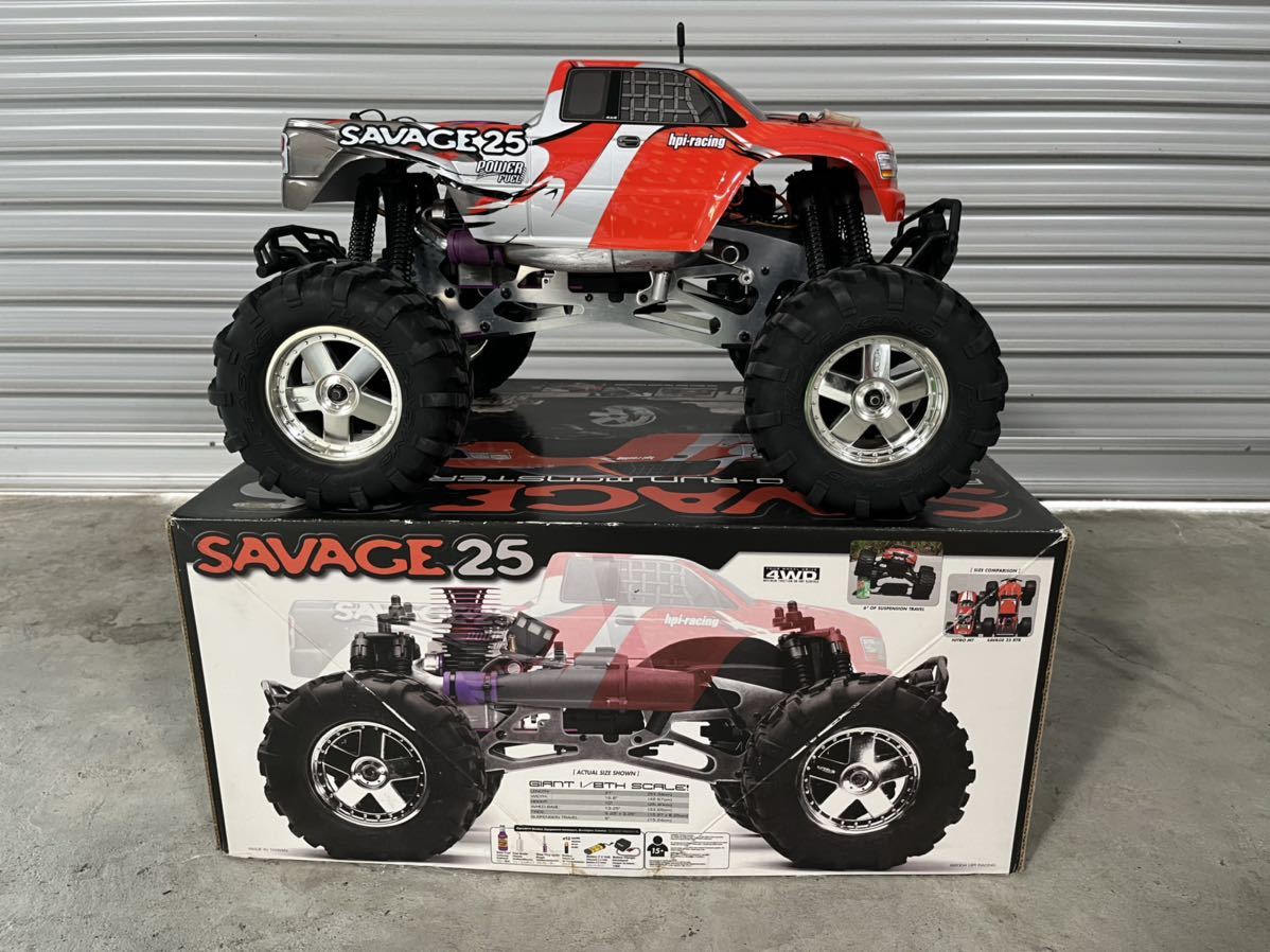 HPI製 エンジンカー SAVAGE25 1/8 箱付き現状美品！-