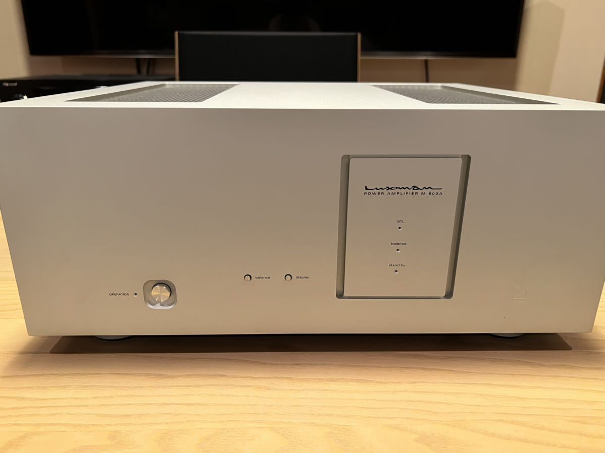 中古品】LUXMAN 純A級パワーアンプ M-600A の商品詳細 | ヤフオク