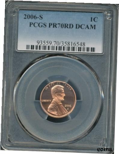 1986-S PCGS PR69RD DCAM  Lincoln Cent Presidential Label 