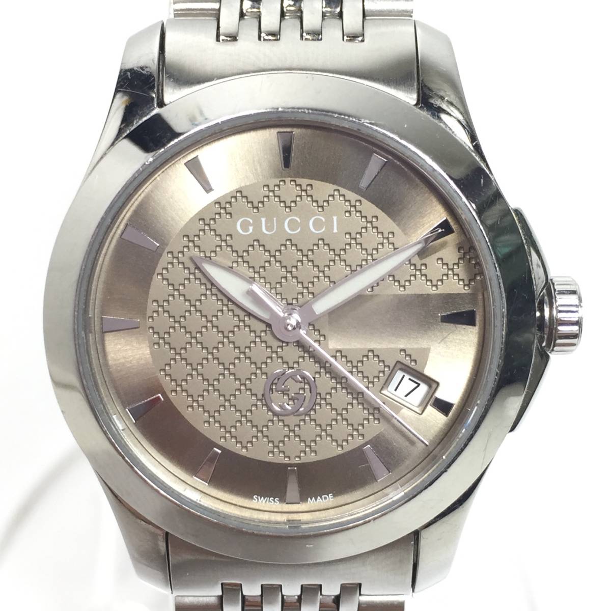 未使用品!】GUCCI レディース 腕時計 YA1265007 ブラウン-