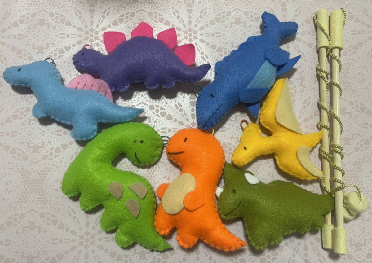 恐竜釣りセットお魚釣りセット フェルト ままごと ハンドメイド 知育 おもちゃ 手作り 卒園 入園 レクレーション Gw リハビリ ままごとセット 売買されたオークション情報 Yahooの商品情報をアーカイブ公開 オークファン Aucfan Com