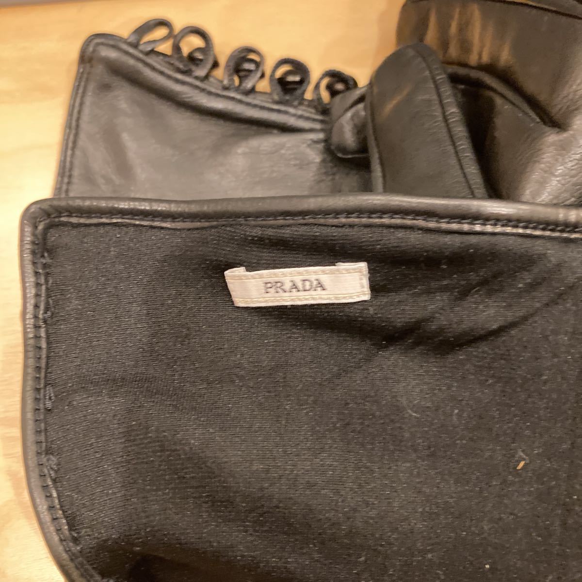 PRADA プラダ　レザーグローブ レディース　1円スタート 売り切り_画像5