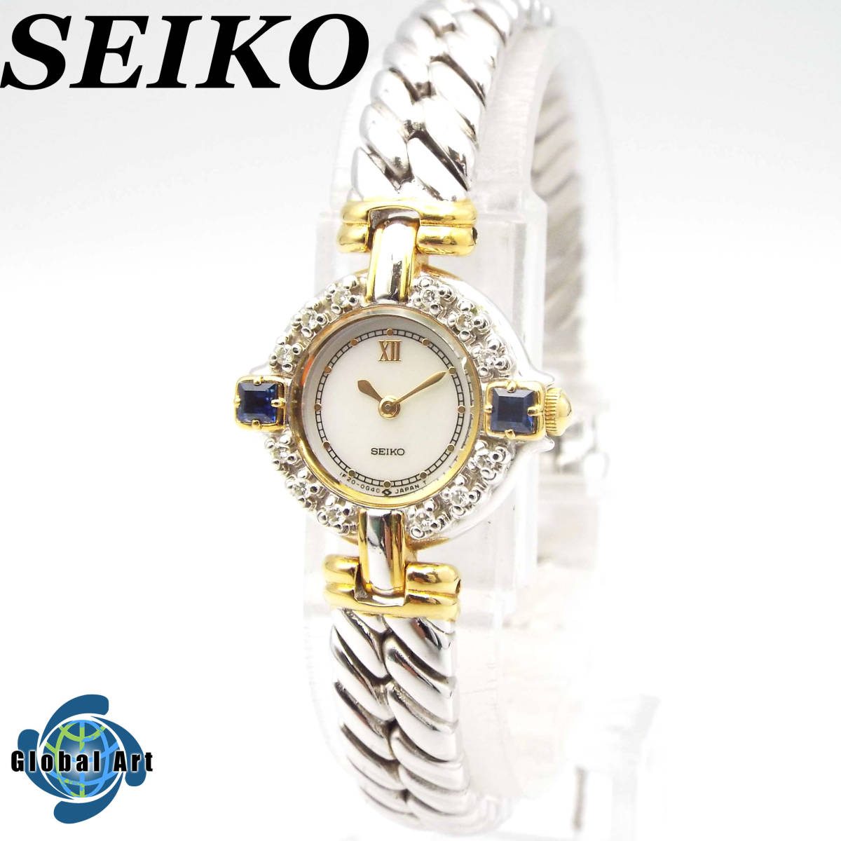 い05292【美品】SEIKO セイコー/EXCELINE エクセリーヌ/クオーツ