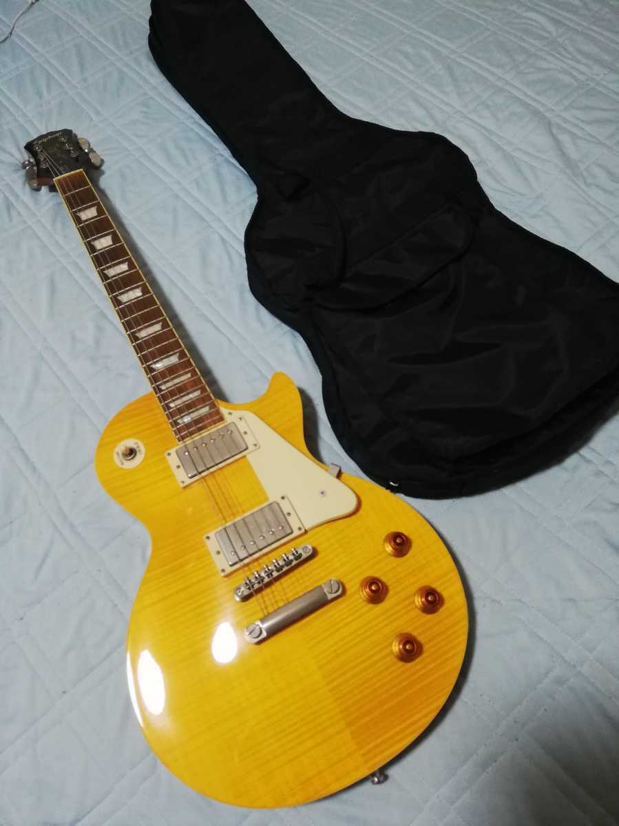 Epiphone レスポール スタンダードトラ杢美品 ケース付き 初心者最適