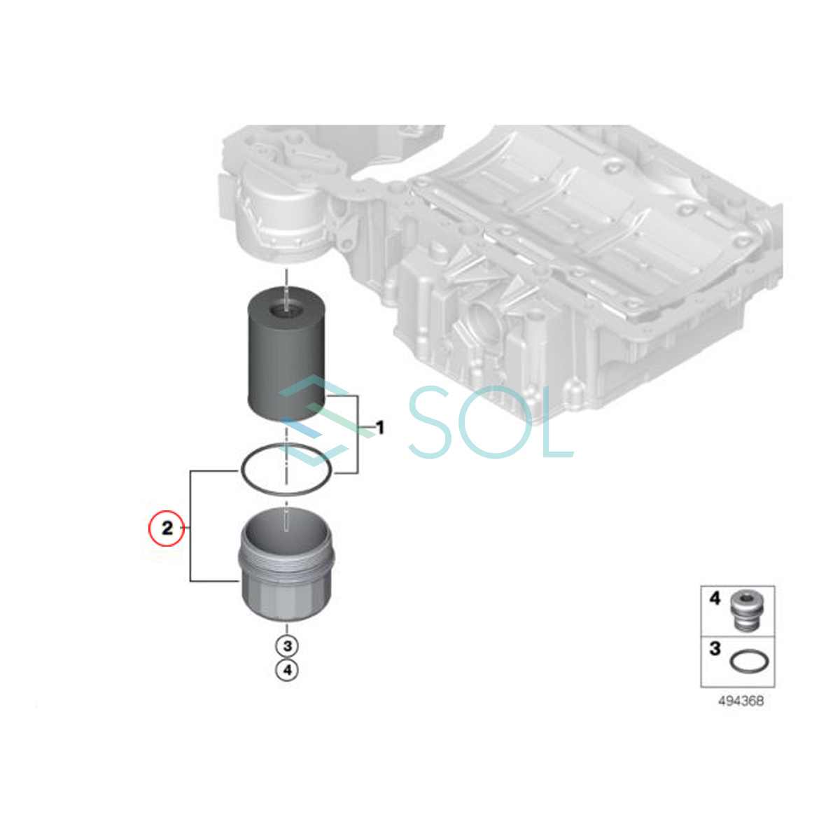 BMW E70 F15 F85 X5 オイルフィルターハウジング キャップ 50iX M 11427615389 11427571010 出荷締切18時_画像2