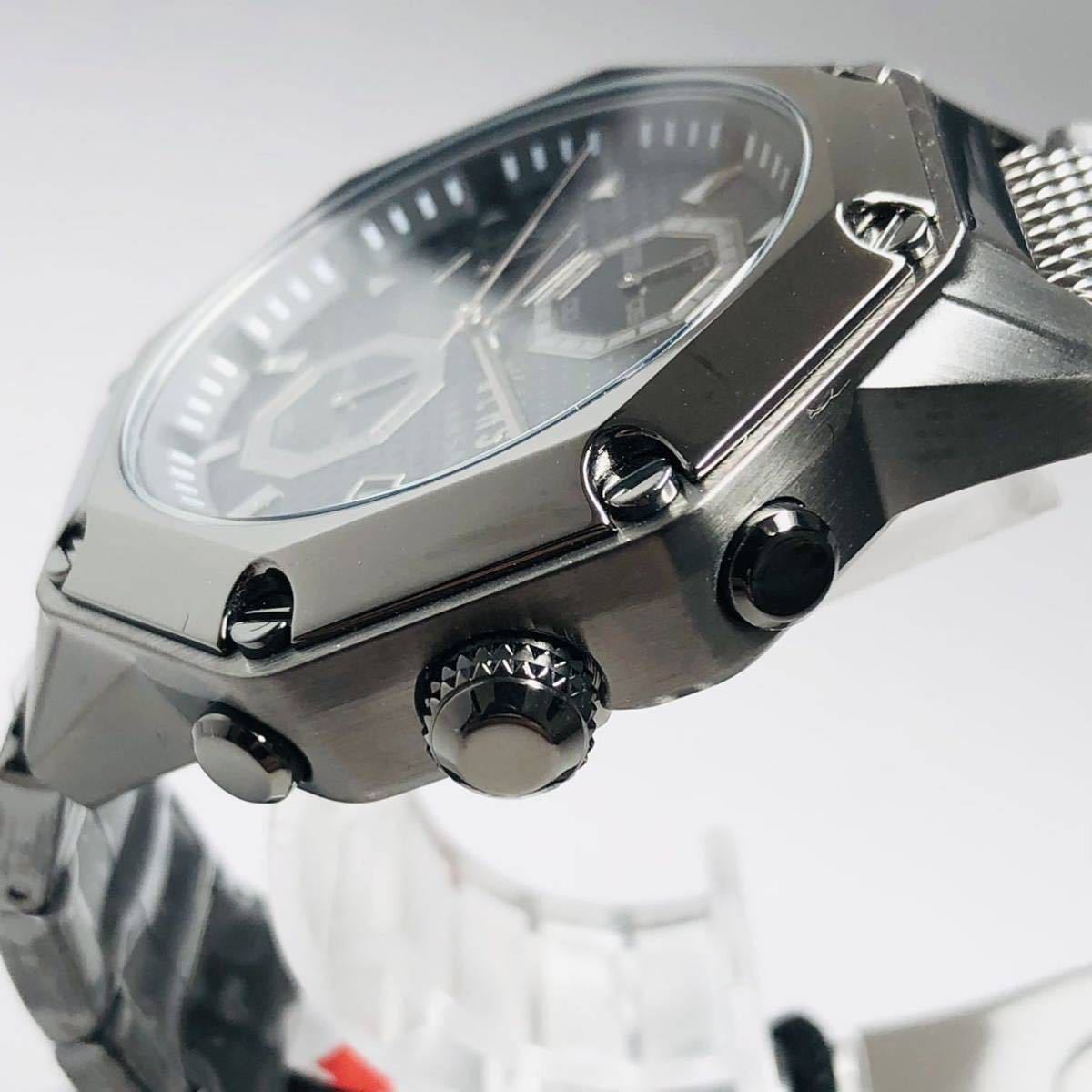 新品】ヴェルサス/ヴェルサーチ 定価4万円 グレー ガンメタル メンズ
