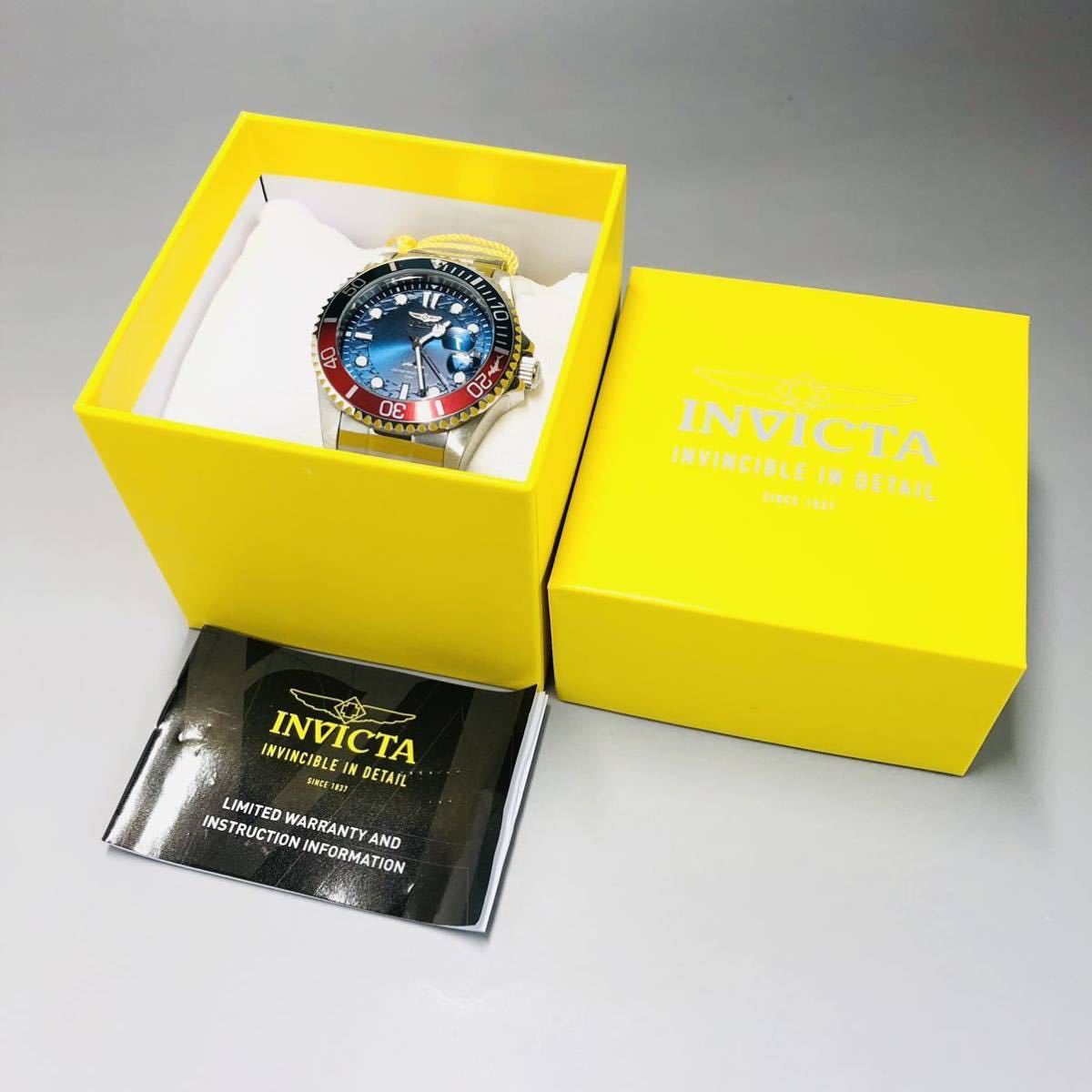 新品】インビクタ/INVICTA プロダイバー☆人気モデル☆ ペプシカラー