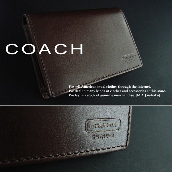 100 %品質保証 1362新品★COACH コーチ★MENS 本革2折財布★茶★F74455★MENS 男性用財布 100 %品質保証 1362新品★COACH コーチ★MENS 本革2折財布★茶★F74455★MENS 男性用財布